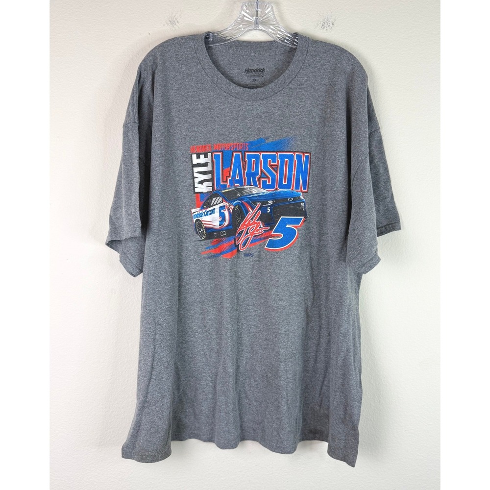Hendrick Motorsports T-Shirt Mens 3XL Kyle Larson Racing Graphic Heather Gray
